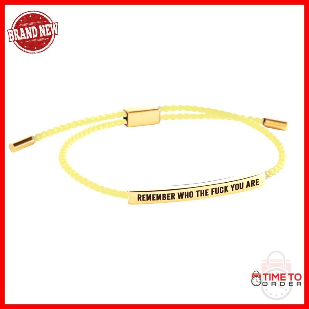 Adjustable Braided Bracelet Minimal Chic Inspirational Stainless Steel Gold